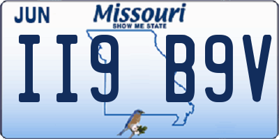 MO license plate II9B9V