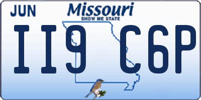 MO license plate II9C6P