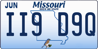 MO license plate II9D9Q