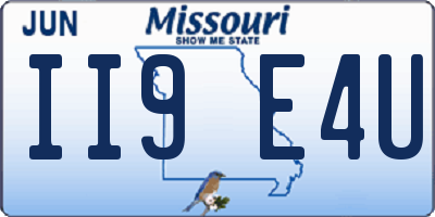 MO license plate II9E4U