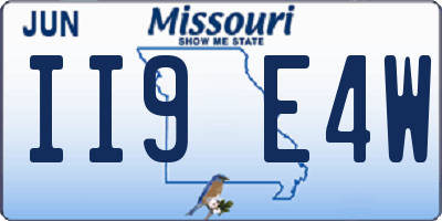 MO license plate II9E4W