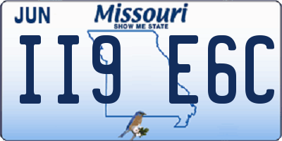 MO license plate II9E6C