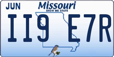 MO license plate II9E7R