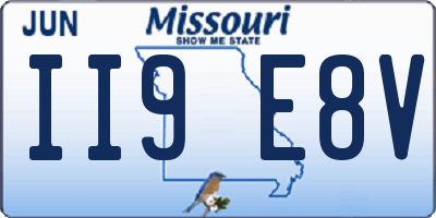 MO license plate II9E8V