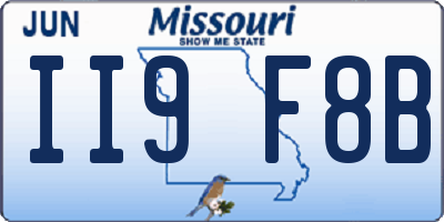 MO license plate II9F8B