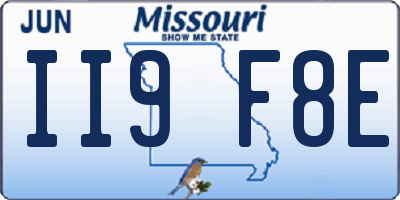 MO license plate II9F8E