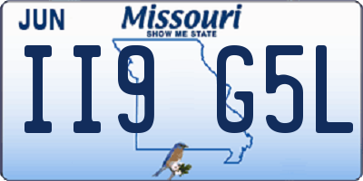 MO license plate II9G5L