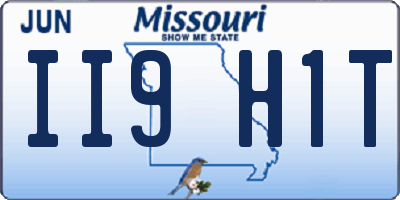 MO license plate II9H1T