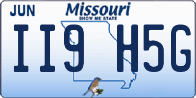 MO license plate II9H5G