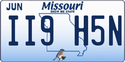 MO license plate II9H5N