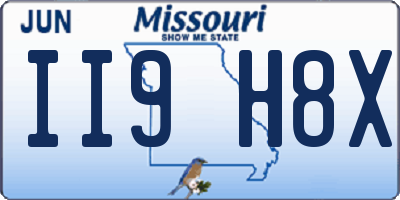 MO license plate II9H8X