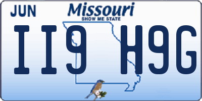 MO license plate II9H9G
