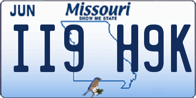 MO license plate II9H9K