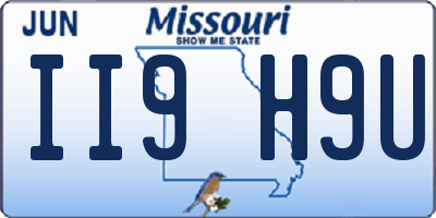 MO license plate II9H9U