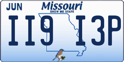 MO license plate II9I3P