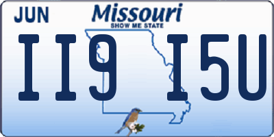 MO license plate II9I5U