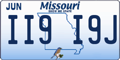 MO license plate II9I9J