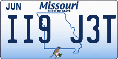 MO license plate II9J3T