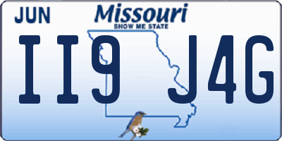 MO license plate II9J4G