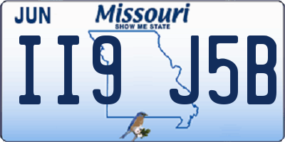 MO license plate II9J5B