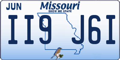 MO license plate II9J6I