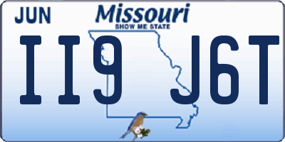 MO license plate II9J6T