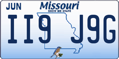 MO license plate II9J9G
