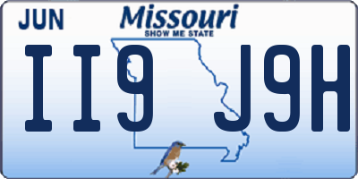 MO license plate II9J9H