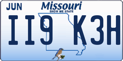 MO license plate II9K3H