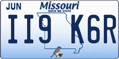 MO license plate II9K6R