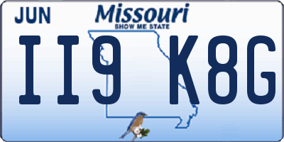 MO license plate II9K8G