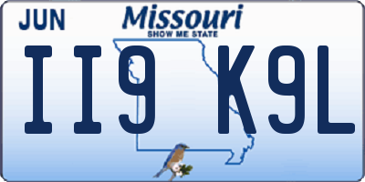 MO license plate II9K9L