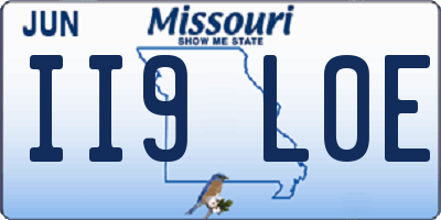 MO license plate II9L0E
