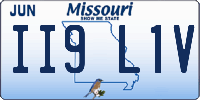 MO license plate II9L1V