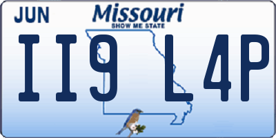 MO license plate II9L4P