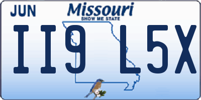 MO license plate II9L5X