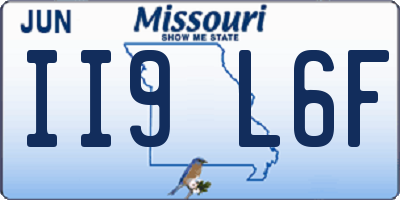 MO license plate II9L6F