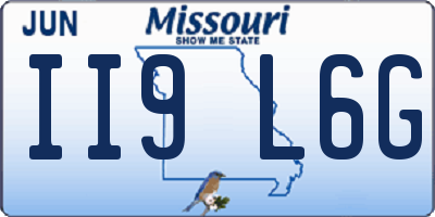 MO license plate II9L6G