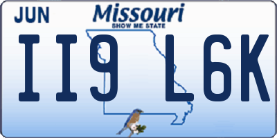MO license plate II9L6K
