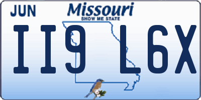 MO license plate II9L6X