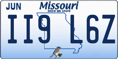 MO license plate II9L6Z