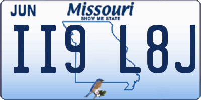MO license plate II9L8J