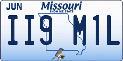 MO license plate II9M1L