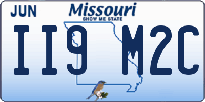 MO license plate II9M2C