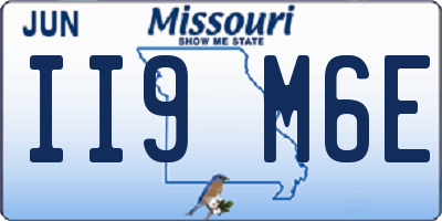 MO license plate II9M6E
