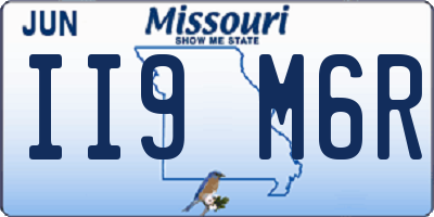 MO license plate II9M6R
