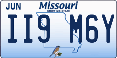 MO license plate II9M6Y