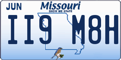 MO license plate II9M8H