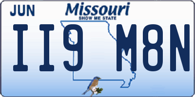 MO license plate II9M8N
