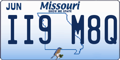 MO license plate II9M8Q